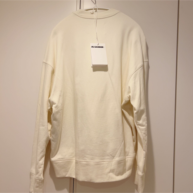 Jil Sander(ジルサンダー)のJil Sander ジルサンダー ロゴCrewneckスウェットシャツ 白 メンズのトップス(スウェット)の商品写真