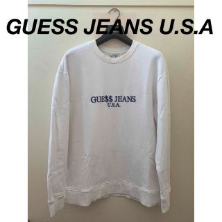 ゲス(GUESS)のGUESS 白 スウェット トレーナー(スウェット)