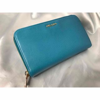 プラダ(PRADA)のようこ様専用　超美品　PRADA長財布　ラウンドファスナー　バイカラー　LAGO(財布)