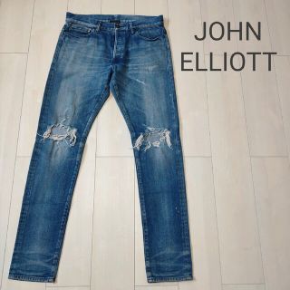 ジョンエリオット(JOHN ELLIOTT+CO)のJOHN ELLIOTT ジョンエリオット ダメージ加工デニム(デニム/ジーンズ)