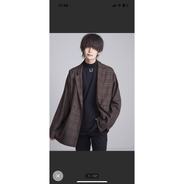 【ADRER】エクストラオリティーオーバーテーラードジャケット メンズのジャケット/アウター(テーラードジャケット)の商品写真