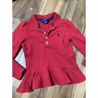 ラルフローレン(Ralph Lauren)のラルフローレン　ポロシャツ　ペプラム　女の子　ポロシャツ　長袖　トップス(Tシャツ/カットソー)