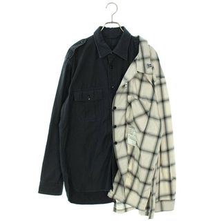 ミハラヤスヒロ(MIHARAYASUHIRO)のミハラヤスヒロ  20AW  A05SH114 レフトドッキング長袖シャツ メンズ 46(シャツ)