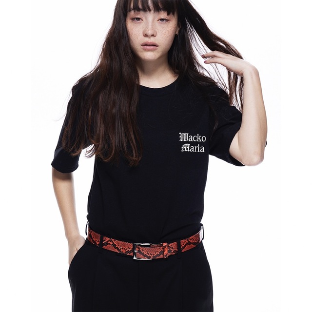 WACKO MARIA - Sサイズ wackomaria ロゴ刺繍 Tシャツ 黒の通販 by
