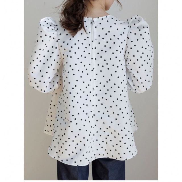 bluelea ブルレアパフスリーブブラウスPuff sleeve blouse