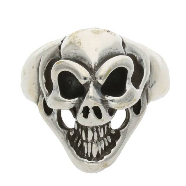 ビルウォールレザー  Small Good Luck Skull Ring シルバーリング メンズ 16号