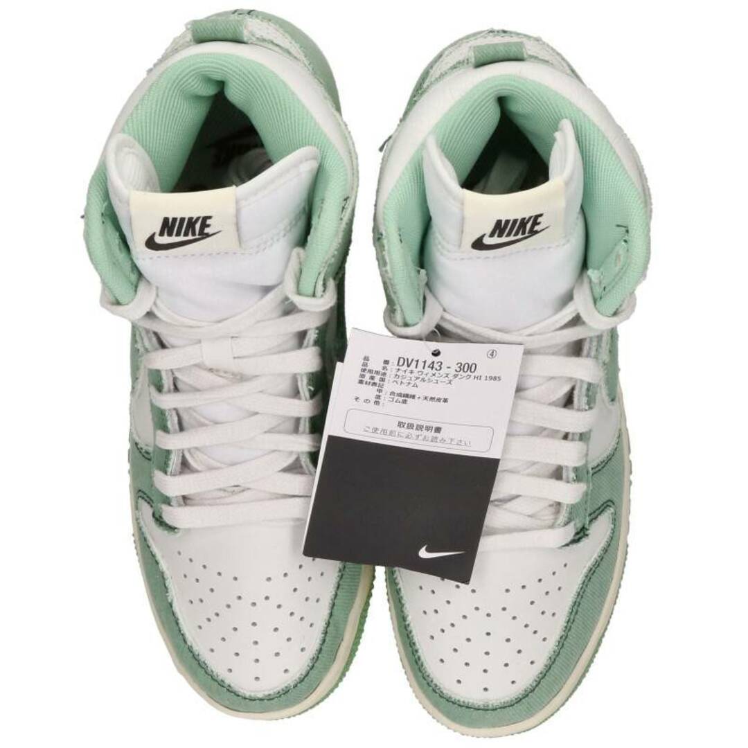 NIKE(ナイキ)のナイキ  W Dunk High 1985 Enamel Green DV1143-300 ウィメンズダンクハイエナメルグリーンスニーカー  レディース 22cm レディースの靴/シューズ(スニーカー)の商品写真