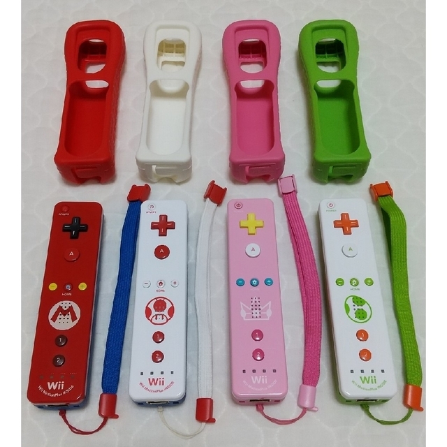 Wii リモコンプラス マリオ、キノピオ、ピーチ、ヨッシー 4本セット