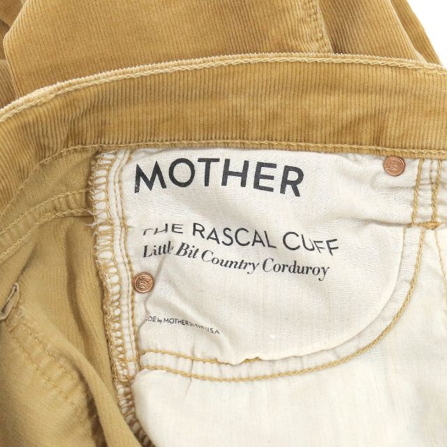 mother(マザー)のマザー THE RASCAL CUFF コーデュロイクロップドパンツ レディースのパンツ(クロップドパンツ)の商品写真