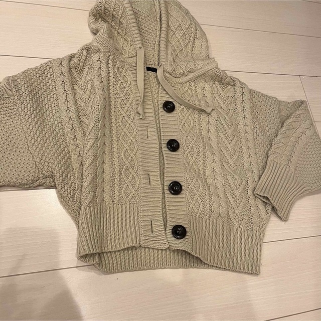 heather(ヘザー)のYUMMY KNITフーディー レディースのトップス(ニット/セーター)の商品写真