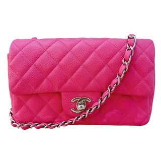 シャネル(CHANEL)の　シャネル CHANEL ミニマトラッセ20 A69900 ピンク シルバー金具 キャビアスキン レディース ショルダーバッグ(ショルダーバッグ)