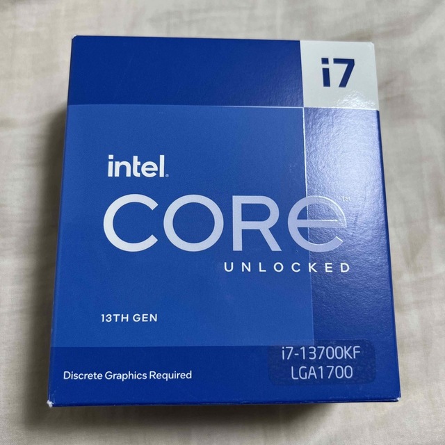 PCパーツintel CORE UNLOCKED i7-13700KF LGA1700