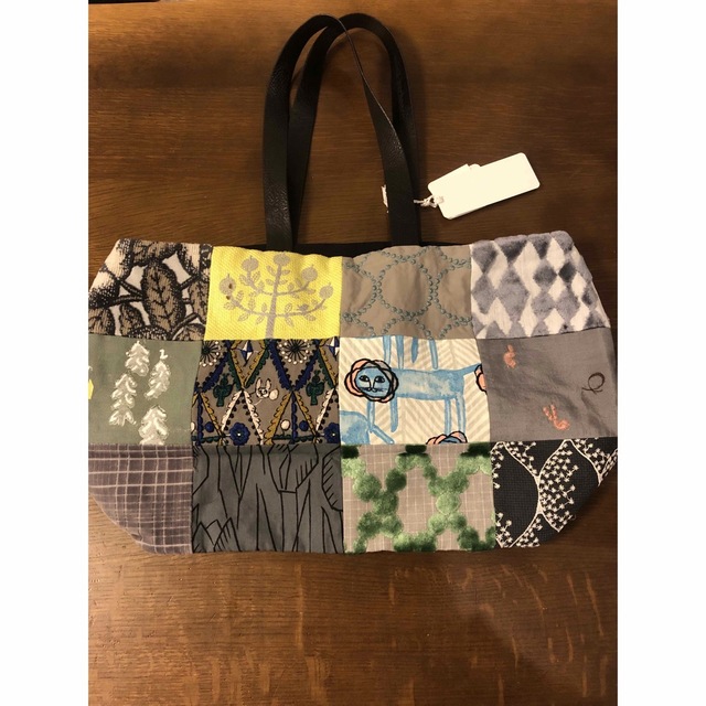 最終値下げ ミナペルホネン piece bag ピースバッグ グレイミックス