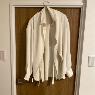 LiNoH リノー シャツ ブラウス DRAPE  SCARF SHIRT