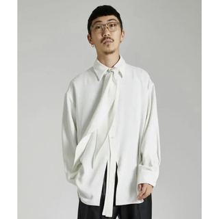 LiNoH シャツ  DRAPE LAYERED SHIRT