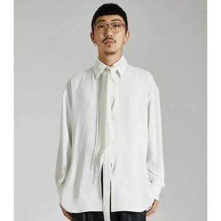 LiNoH リノー シャツ ブラウス DRAPE  SCARF SHIRT