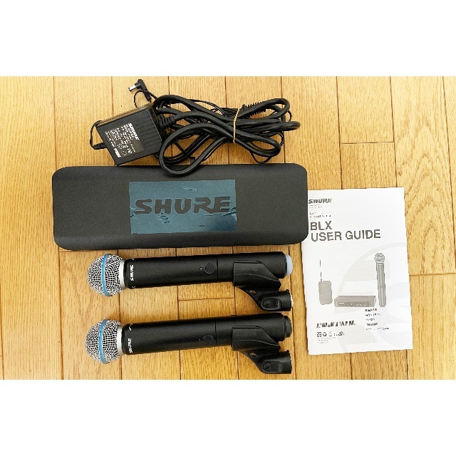 SHURE  Beta 58A BLX288/B58 ワイヤレスマイクセット美品 楽器のレコーディング/PA機器(マイク)の商品写真