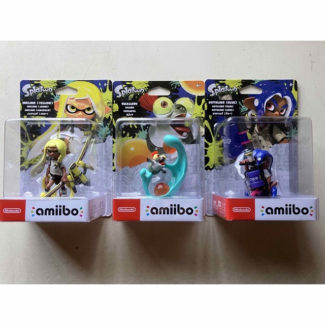 Nintendo Switch(ニンテンドースイッチ)のamiibo スプラトゥーン3 イエロー ブルー コジャケ3点セット 任天堂 エンタメ/ホビーのゲームソフト/ゲーム機本体(その他)の商品写真