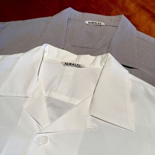 オーラリー(AURALEE)の2枚ｾｯﾄ AURALEE  4 シャツ　デニム　開襟　スラックス　23SS (シャツ)