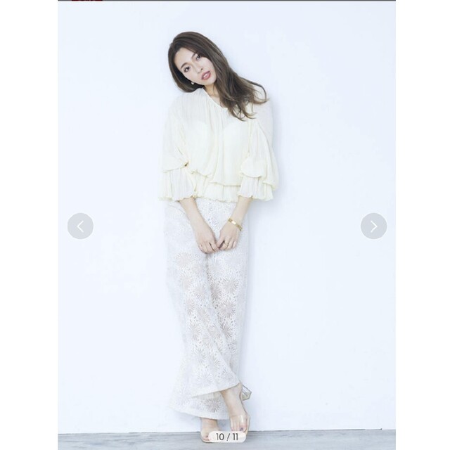 ELENORE☆See Through Dramatic Lace Pants