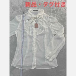 コムサイズム(COMME CA ISM)のブラウス リボン付き コムサイズム セレモニー シースルー(シャツ/ブラウス(長袖/七分))