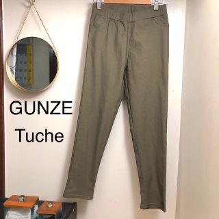 トゥシェ(Tuché)のGUNZE グンゼ　レギンスパンツ　Tuche M  ストレッチ　ベージュカーキ(レギンス/スパッツ)