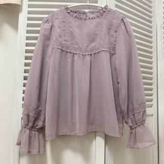 マジェスティックレゴン(MAJESTIC LEGON)のマジェスティックレゴン シフォンドットトップス(シャツ/ブラウス(長袖/七分))