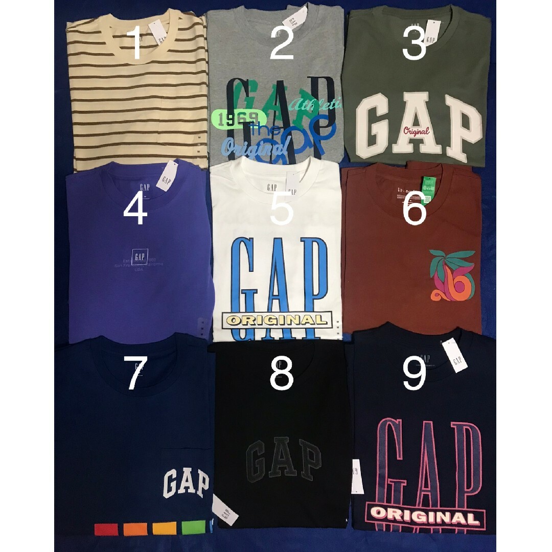 GAP(ギャップ)の【新品未使用タグ付き正規品 10枚セット】GAP　Tシャツ メンズのトップス(Tシャツ/カットソー(半袖/袖なし))の商品写真