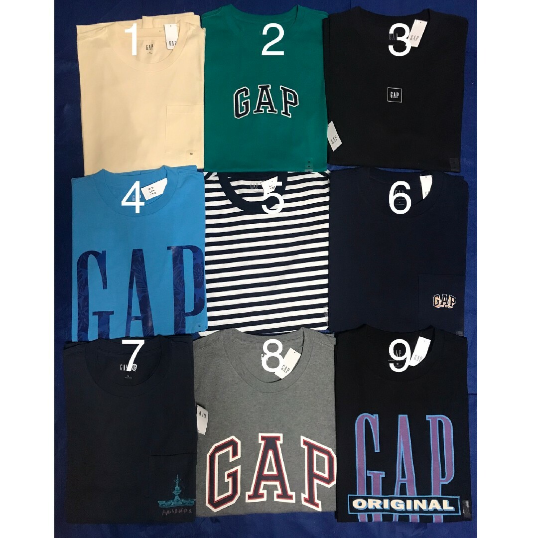 GAP(ギャップ)の【新品未使用タグ付き正規品 10枚セット】GAP　Tシャツ メンズのトップス(Tシャツ/カットソー(半袖/袖なし))の商品写真