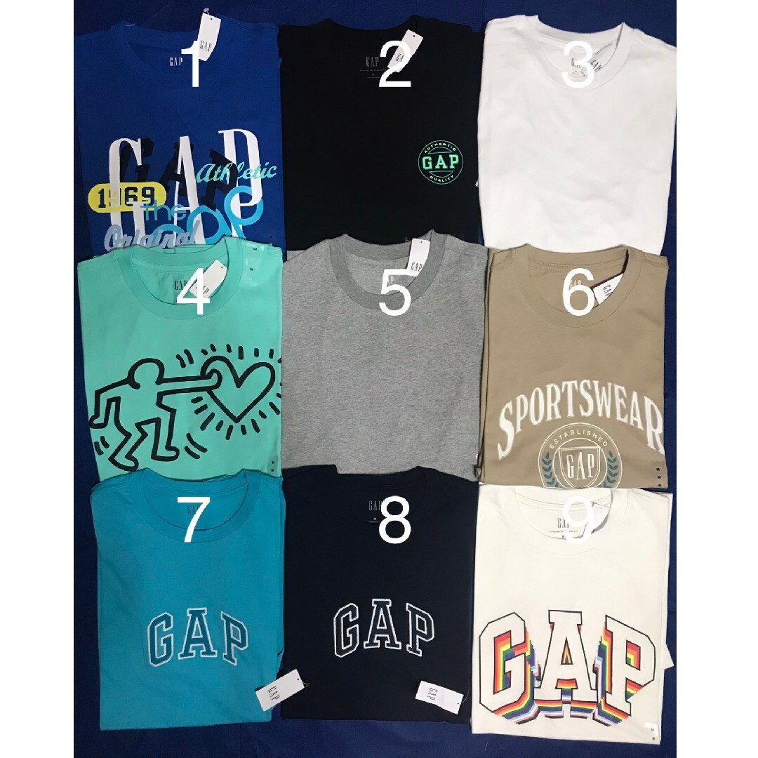 GAP(ギャップ)の【新品未使用タグ付き正規品 10枚セット】GAP　Tシャツ メンズのトップス(Tシャツ/カットソー(半袖/袖なし))の商品写真