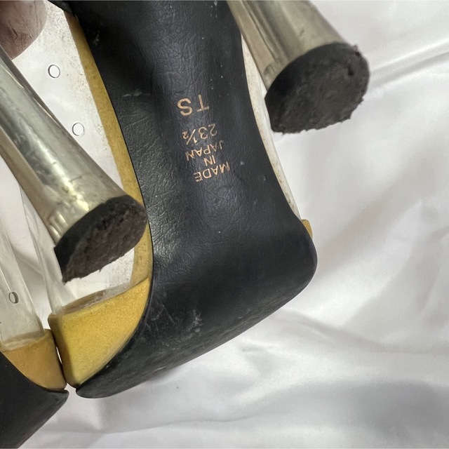 DIANA(ダイアナ)のDIANA ダイアナ パンプス ヒール イエロー クリア グレー 23.5cm レディースの靴/シューズ(ハイヒール/パンプス)の商品写真
