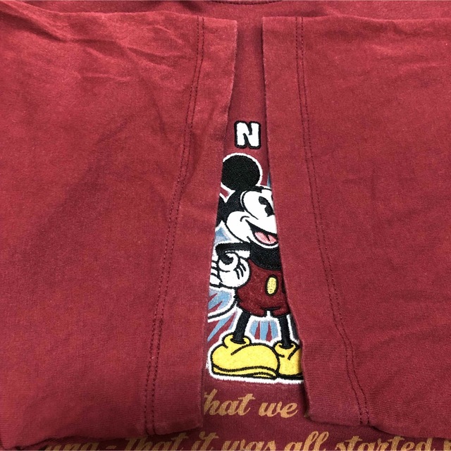 Disney(ディズニー)のDisney PARKS ミッキー刺繍　Tシャツ　Lサイズ相当 メンズのトップス(Tシャツ/カットソー(半袖/袖なし))の商品写真