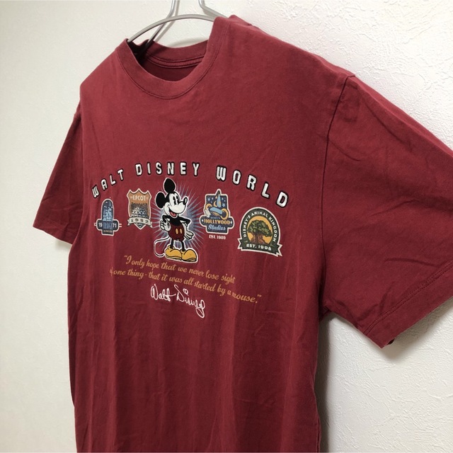 Disney(ディズニー)のDisney PARKS ミッキー刺繍　Tシャツ　Lサイズ相当 メンズのトップス(Tシャツ/カットソー(半袖/袖なし))の商品写真