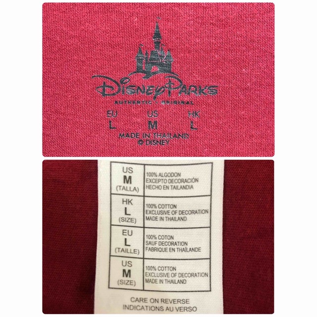 Disney(ディズニー)のDisney PARKS ミッキー刺繍　Tシャツ　Lサイズ相当 メンズのトップス(Tシャツ/カットソー(半袖/袖なし))の商品写真