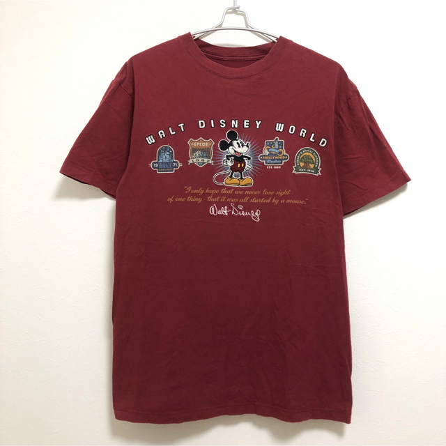 Disney(ディズニー)のDisney PARKS ミッキー刺繍　Tシャツ　Lサイズ相当 メンズのトップス(Tシャツ/カットソー(半袖/袖なし))の商品写真