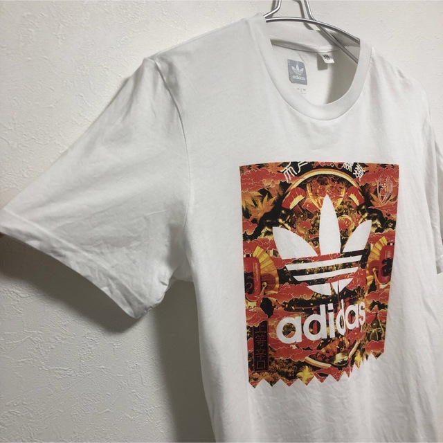 adidas(アディダス)のレアadidas × Evisen Skateboards 　Tシャツ　Mサイズ メンズのトップス(Tシャツ/カットソー(半袖/袖なし))の商品写真