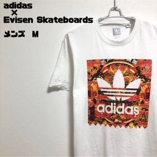 アディダス(adidas)のレアadidas × Evisen Skateboards 　Tシャツ　Mサイズ(Tシャツ/カットソー(半袖/袖なし))