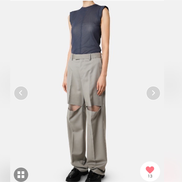 IRENE TULLE SLEEVELESS TOPS ライトブルー IRENE TULLE SLEEVELESS TOPS ライトブルー