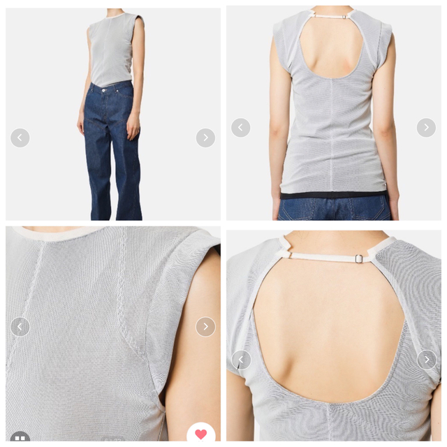 IRENE TULLE SLEEVELESS TOPS ライトブルー IRENE TULLE SLEEVELESS TOPS ライトブルー