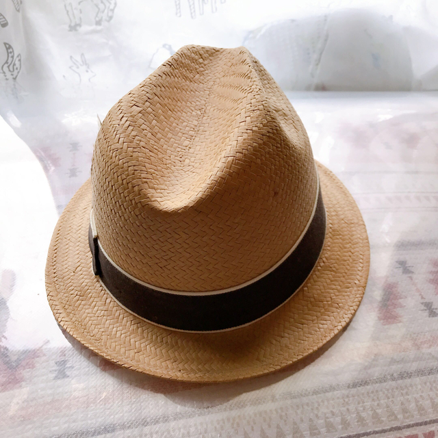 NEW YORK HAT(ニューヨークハット)のNEW YORK HAT 中折れ帽　ストローハット レディースの帽子(麦わら帽子/ストローハット)の商品写真