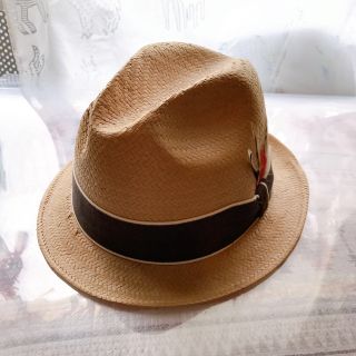 NEW YORK HAT - NEW YORK HAT 中折れ帽　ストローハット