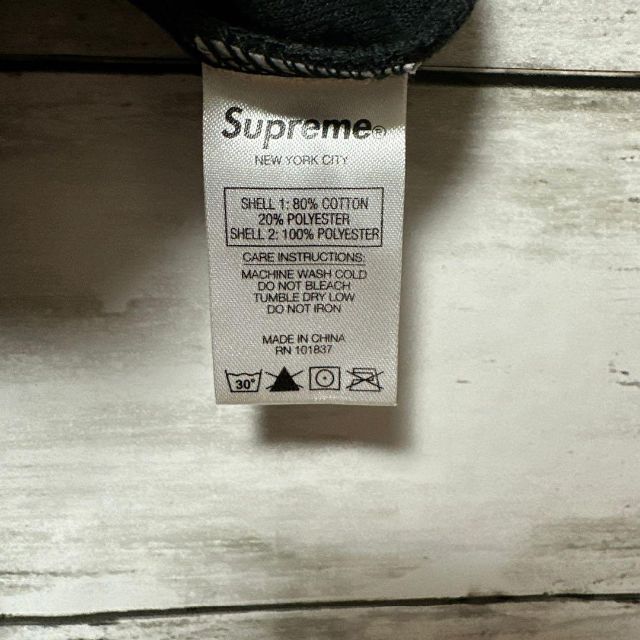 Supreme - 【人気Lサイズ】シュプリーム☆刺繍ビッグロゴ ベロア生地