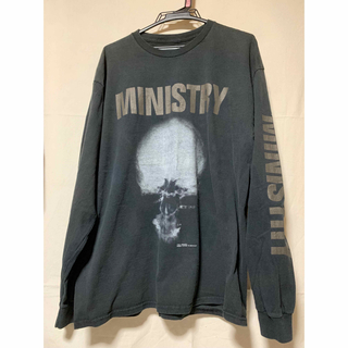 MINISTRY ミニストリー 90' XL バンドロンTシャツ　黒(Tシャツ/カットソー(七分/長袖))