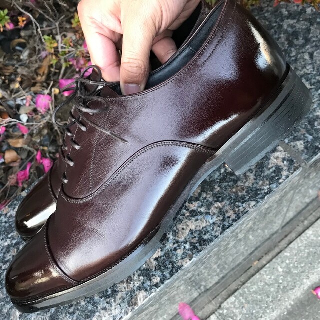 【新古品】大塚製靴 OT-1000 内羽根ストレートチップ 定価約3.5万円 メンズの靴/シューズ(ドレス/ビジネス)の商品写真