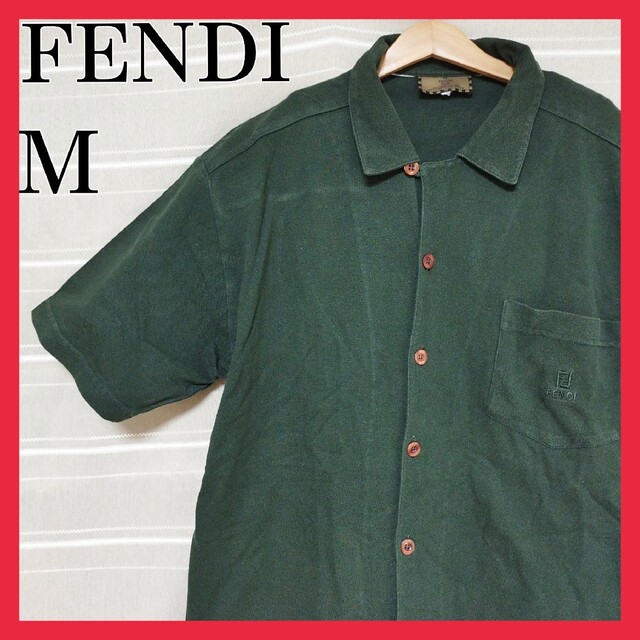 FENDI フェンディ 刺繍ロゴ ワンポイントロゴ ユニセックス M