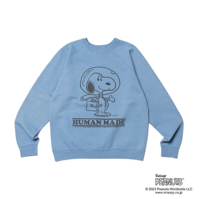 スウェット HUMAN MADE PEANUTS SWEATSHIRT #1 BLUE L 19400円 (値下げ