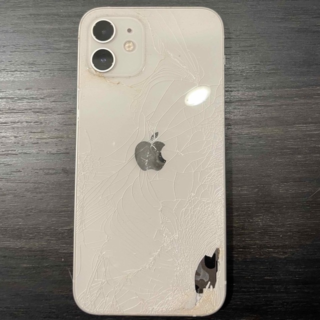 Apple - iPhone12 128GB ホワイト simフリー 背面ガラス割れの通販 by