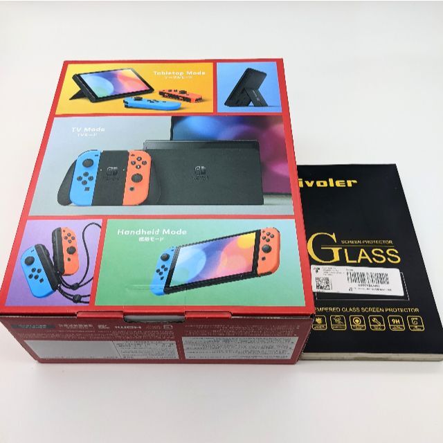 新品未使用 Nintendo Switch(有機EL) ブラック+保護フィルム