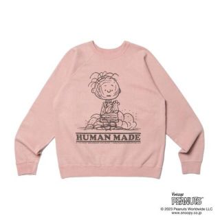 ヒューマンメイド(HUMAN MADE)のHUMAN MADE PEANUTS SWEATSHIRT #2 PINK L(スウェット)