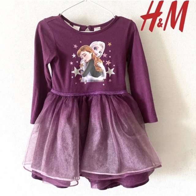 H&M(エイチアンドエム)のトミーさま専用☺︎アナ雪　ワンピース キッズ/ベビー/マタニティのキッズ服女の子用(90cm~)(ワンピース)の商品写真